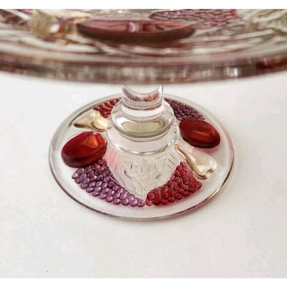 Westmoreland Glass Della Robbia Mint Compote Tidbit Tray Cake Plate 1928-1940 - Picture 4 of 11